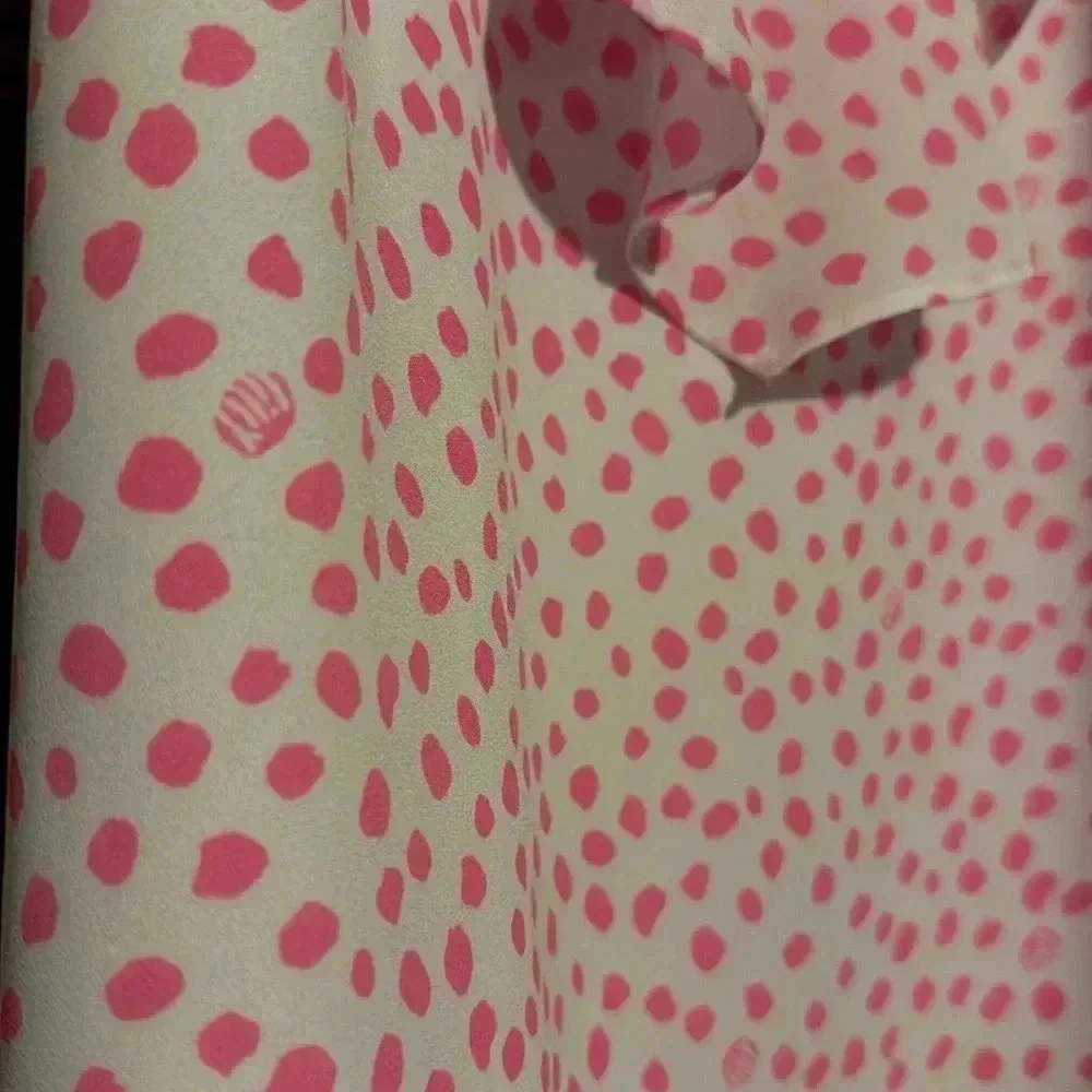 Lilly Pulitzer Pink Polka Dot Tank Top Camisole Womens Small Fun Flirty Summer - Picture 3 of 8